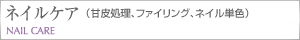 ネイルケア(甘皮処理、ファイリング、ネイル単色)