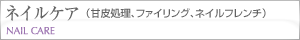 ネイルケア(甘皮処理、ファイリング、ネイルフレンチ)